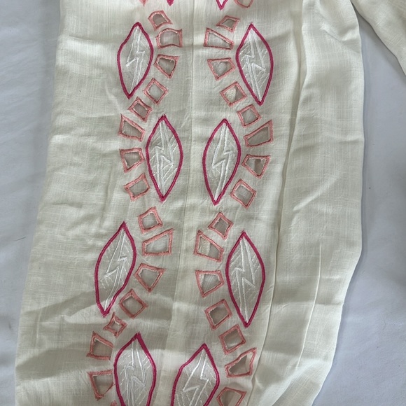 TRINA TURK Lahaina Jogger Cover-up Pants Embroidered Pink Size S NWT - Picture 11 of 12